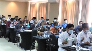 Suasana saat mendengar pemaparan materi Kapolda--